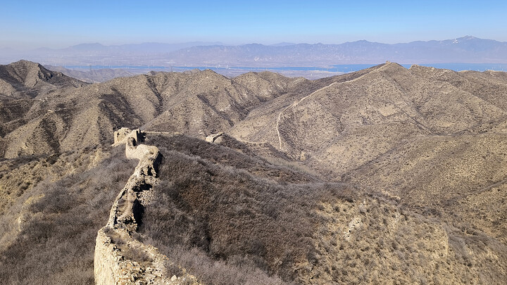 Great Wall above the ‘Water Pass’ at Big Camp Plate