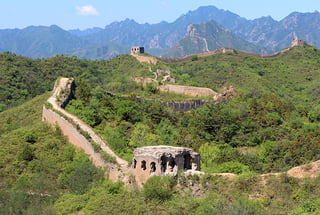 The middle section of Gubeikou’s Panlongshan Great Wall