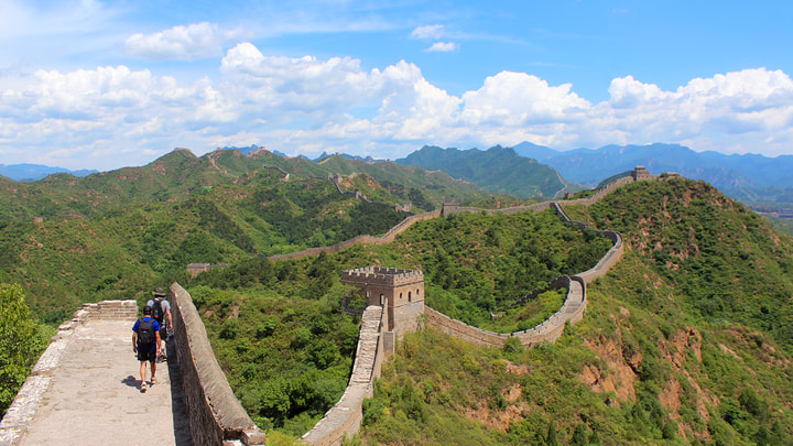 On the western end of the Jinshanling Great Wall
