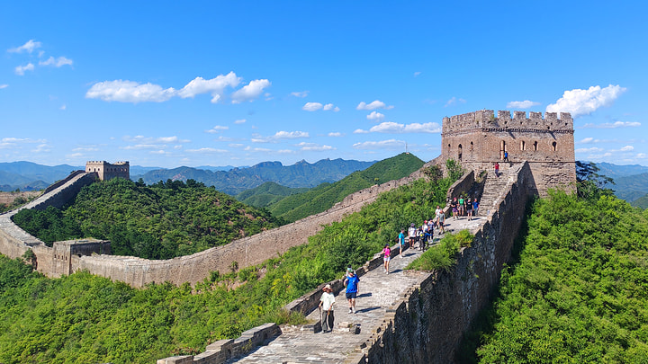 On the western end of the Jinshanling Great Wall