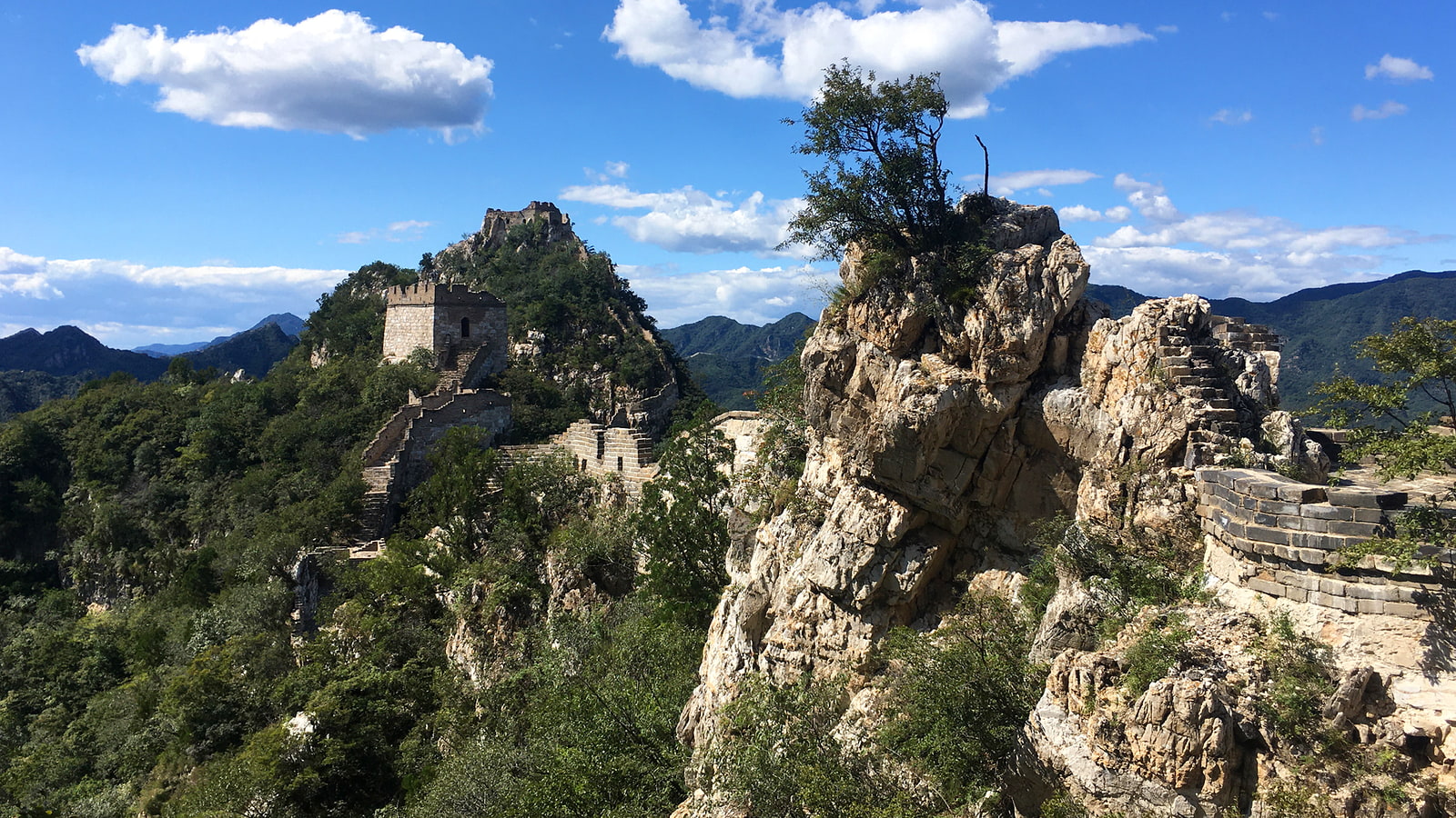 Near the ‘Little Potala’ tower on the east side of the Great Wall at Jiankou