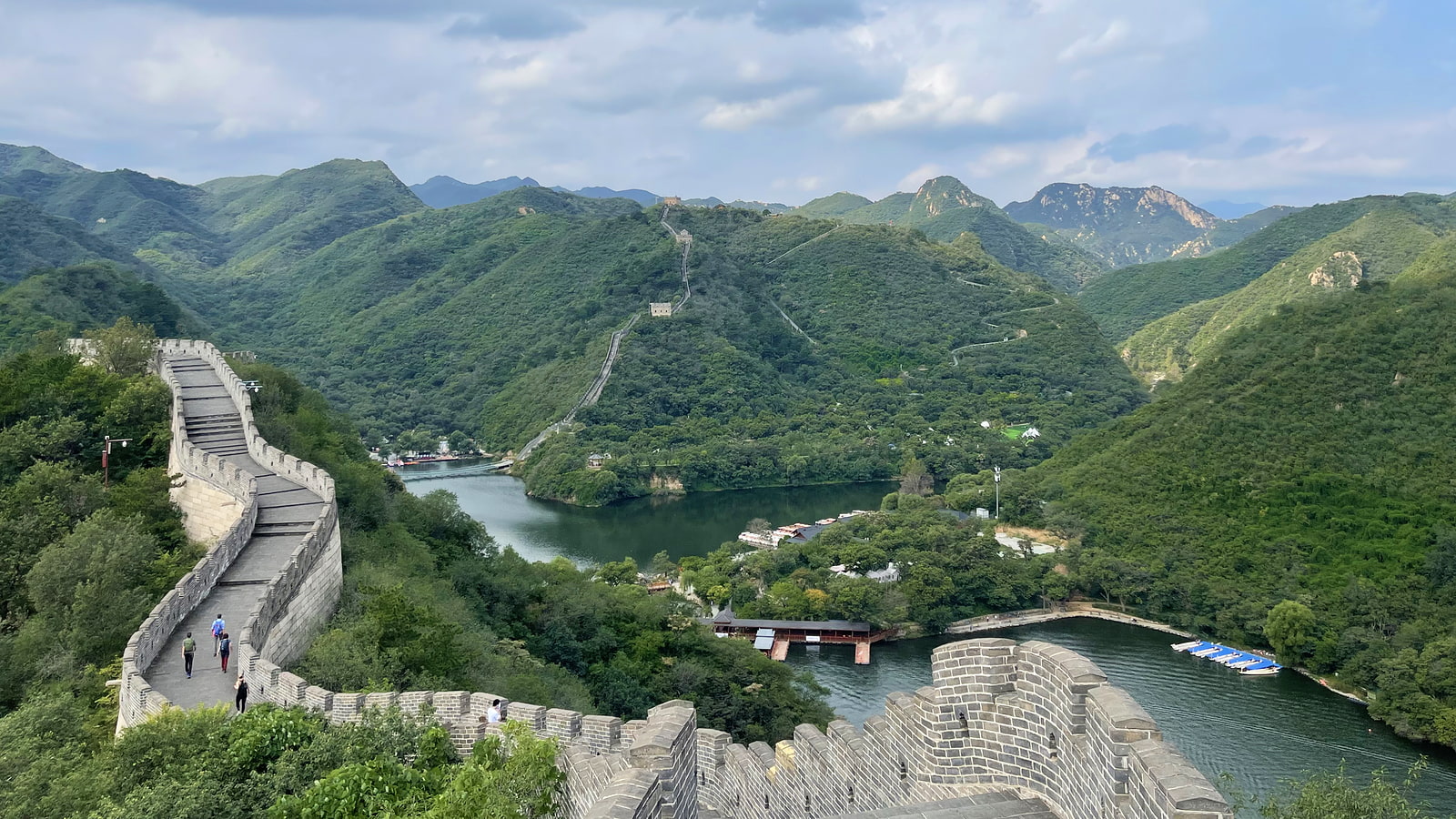 Views over the lake from the Huanghuacheng ‘Lakeside’ Great Wall