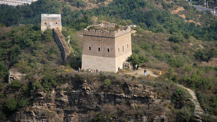 The first and second towers on the trail